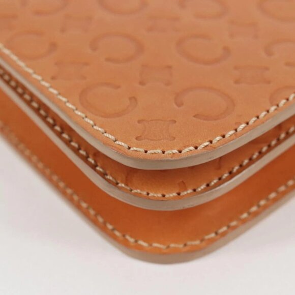 CELINE C Macadam Canvas Accessory Pouch Beige Gold Auth yk18393V - Picture 4 of 16